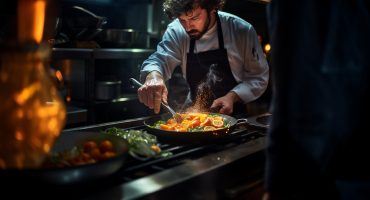 un-primer-plano-de-una-persona-cocinando